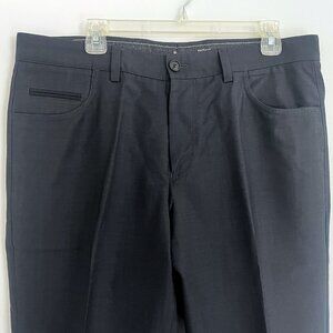 BOSS Hugo Boss Dark Gray/Black Wool Men's Dress Pants (36R)